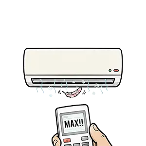 風量が弱いエアコン